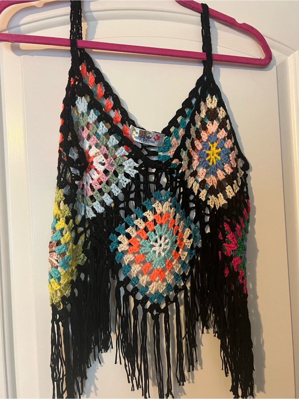 Crochet Fringe Swim Coverup